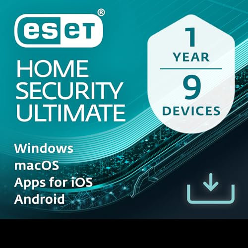 ESET HOME Security Ultimate 2026 | 9 Devices | 1 Year | Antivirus, Identity Protection, VPN, Firewall, Secure Data Encryption, Ransomware Remediation included | Activation Code by email
