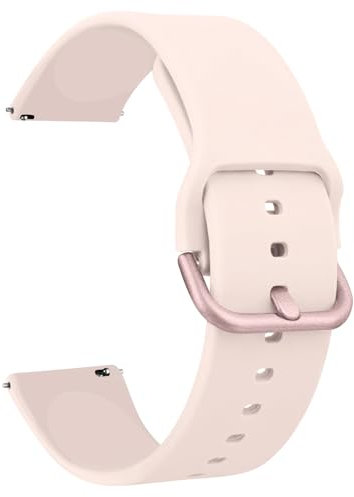 Tobfit Ersatz Uhrenarmbänder Silikon 22mm,Uhrenarmband mit Schnellverschluss Ersatzbänder Watch Straps,Uhren Zubehör Uhrenarmbänder Watch Band für Damen Herren(22mm,Rosa)