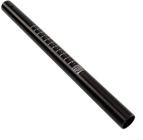 Hochwertige Sattelstütze aus Aluminiumlegierung, 22 x 2 mm Durchmesser, 300 mm Länge, ideal für Kinderfahrräder (schwarz)