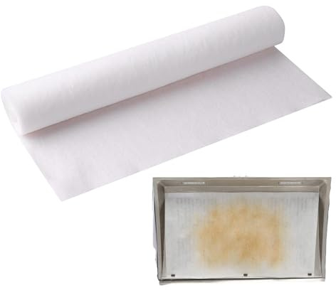 Cooker Hood Filter,Cooker Hood Grease Filter Filters,Range Hood Filter Paper Extractor Fan Filter,Non-woven Anti Sm-oke Filter For Kitchen Extractor Fan Vent (46X1000CM)