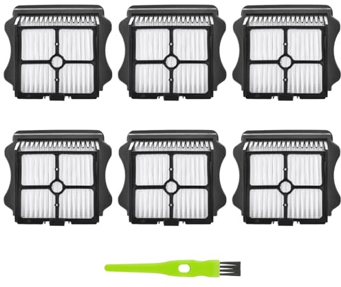 6 Stück HEPA-Filter kompatibel mit Tineco iFloor 3 / Floor One S3 / Floor One S5 / Floor One S5 Pro 2, Nass-Trocken-Staubsauger-Filter-Kit