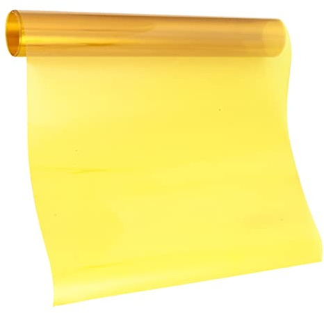 QUMIIRITY Yellow Light Filter Film Overlay 30cm X 200cm for Photography Lighting Gels, Color Correction Gel Sheets for Studio and Outdoor LED Lights, Travel Size Lighting Modifier