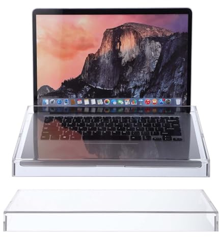 TINEASUR Transparenter Acryl Tastaturschutz für PC Tastatur und Notebook Staubdichte Schutzhülle für Desktop und Laptop