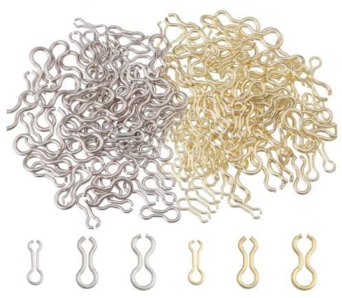 FREEBLOSS 300 Stück Edelstahl Angelblei Ösen Zum Ausgießen von Gewichten 8 Formen 6 Stile DIY Angelköder Ösenwirbel Clip Angelzubehör