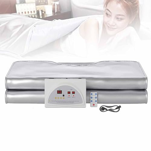 Lxwyq Manta Sauna Infrarrojos, Manta Sauna Portátil en Casa para Salud Corporal y Desintoxicación, 25-175℃, Control Inteligente de Temperatura, Manta Sauna para Uso Doméstico