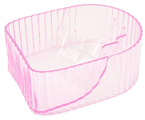 BRRNOO Tazón Acrílico de Remojo de Mano, Diseño de Ritmo para la Manicura, Efecto de Ablandamiento y Uso Cómodo, material: Acrílico, Modelado Humanizado de Conchas, Modelado de Concha (rosa