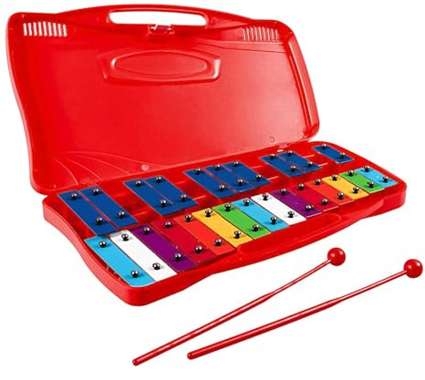 Glockenspiel Xylophon,Glockenspiel für Kinder aus Metall - Kinder-Glockenspiel aus Metall, chromatisches Instrument - Buntes musikalisches Frühpädagogikspielzeug für Thanksgiving, Feiertage, Neujahr,