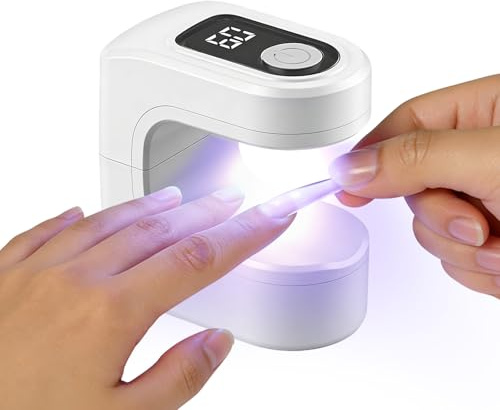 Mini Lampada UV LED, Portatile Mini UV LED Lampada Per Unghie con USB Ricaricabile, Essiccatore per Unghie per Capsula Chiodo Colla Fake Unghie Festa della Mamma Regalo