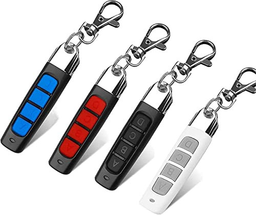 Duplicatore di telecomandi 4 in 1, duplicatore wireless per cancello da 433 MHz, telecomando per copia a 4 tasti, duplicatore universale per porte del garage, copia codice fisso e telecomando Rolling