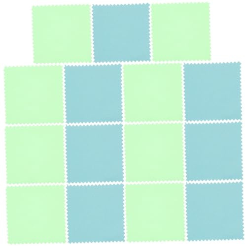 Garneck Chiffons de Nettoyage pour Argenté et Bijoux, Tissu Doux Réutilisable, 50 Pièces Couleur Aléatoire, Entretien Montres et Couverts, Usage Quotidien et Voyage
