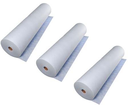 3x Handelskönig Schutzvlies selbsthaftend 160 g/m² 100 cm x 50 m = 50 m² Malervlies Abdeckvlies Vlies Bodenschutz Treppenvlies Vlies Maler Teppich Bodenschutz atmungsaktiv und dampfoffen