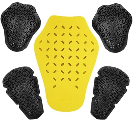 BEALIFE Protectores de Espalda para Moto, incluidos Coderas y hombreras extraíbles. Se adaptan a Chaquetas de Moto, garantizando la Seguridad y Comodidad del Conductor.