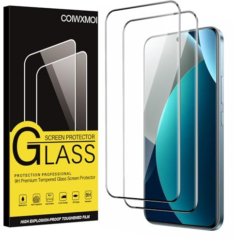 Coiwxmoi 2 delar skärmskydd för Xiaomi Redmi Note 15 Pro Plus, härdat glas HD 9H hårdhet, anti-repor anti-fingeravtryck inga bubblor klar glasfilm