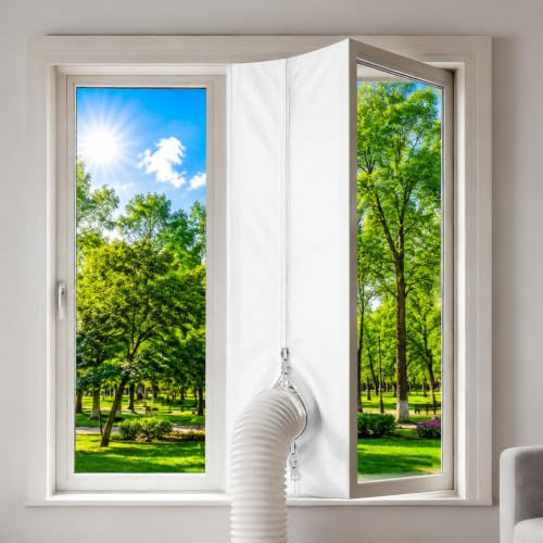 Kit Ventana Aire Acondicionado Portatil, Kit Sellado De Ventana Para Abatible Oscilobatiente Puerta Aire Portátil, Portable Salida Air Conditioner Window Kits, Tubo (400CM)