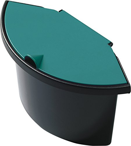 helit H6106094 - Abfalleinsatz „the collector“ 2L, schwarz / grün | Einsatz für Papierkorb zur einfachen Mülltrennung
