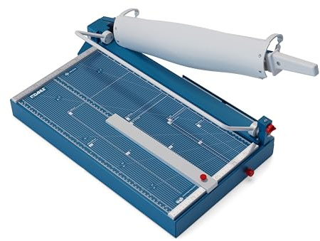 Dahle 597 Werkstoff-Hebelschneidemaschine, bis DIN A3, 35 Blatt | Schneidet Papier, Pappe, Folie und Stoff, Werkstoffmesser, Sicherheitsautomatik, für professionelle Anwendungen
