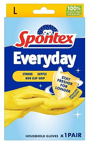 Spontex Everyday Gloves, Large, 1 pair