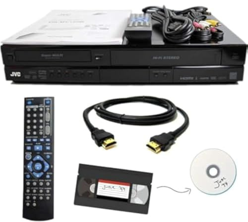 JVC VHS to DVD Recorder VCR Combo w/Remote, HDMI