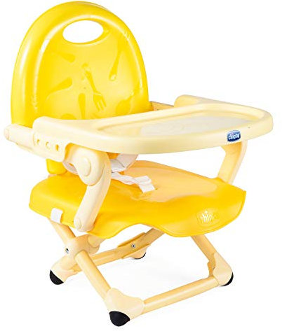 Chicco Pocket Snack Kindersitzerhöhung Esszimmerstuhl für Kinder von 6 Monaten bis 3 Jahren 15kg,tragbarer und verstellbarer Babyhochstuhl mit kompaktem Verschluss und abnehmbarem Tablett