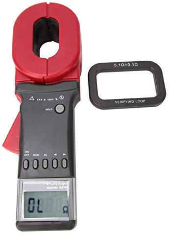 ETCR2000A+ Pinza amperometrica digitale su terra Tester di resistenza di terra con display LCD grigio