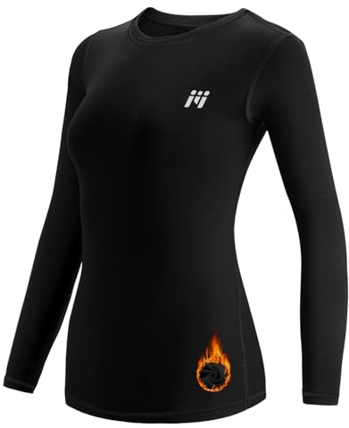 MEETWEE Thermounterwäsche Funktionsunterwäsche Damen, Skiunterwäsche Winter Set Atmungsaktiv Lange Thermo Unterwäsche Tops Thermowäsche Unterhemd