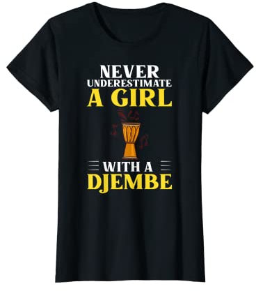Djembe Trommel Musikinstrument Unterricht Spieler Anfänger T-Shirt