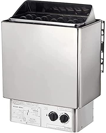 UIGJIOG SPA Sauna Oven Stainless Steel Dry Steam Bath Sauna Oven Cooker with Internal Control 2 Modes Temperature Time Sauna Heater with Temperature Control for Sauna Experience 30 To 110 °C,4.5KW