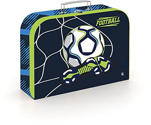 Generisch PP-Karton Kinderkoffer Spielzeugkoffer Spielkoffer Kofferl Bastelkoffer Malkoffer Werkkoffer (Fussball 2)