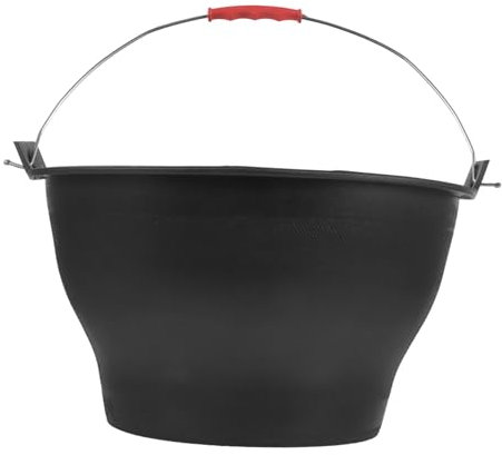 Housoutil Seau en Caoutchouc Seau De Nettoyage Robuste avec Poignée Seau De Construction en Ciment Rond pour L'amélioration du Jardinage Industriel 30X30 Cm Style Aléatoire