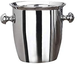 ice bucket, Stainless Steel Thickened Ice Bucket Wine Cool Champagne Cooler Ice Bucket for Hotel Bar KTVs Kitchen Party Barware