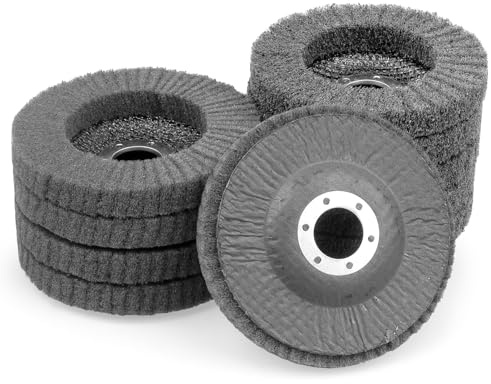 10 Pack Flap Discs 115mm, 600 Grit For Angle Grinder | Fine Polishing Buffing Wheel for Metal Stainless Steel Angle Grinder Scouring Pads Scuff Sanding Discs Paint Rust Remover