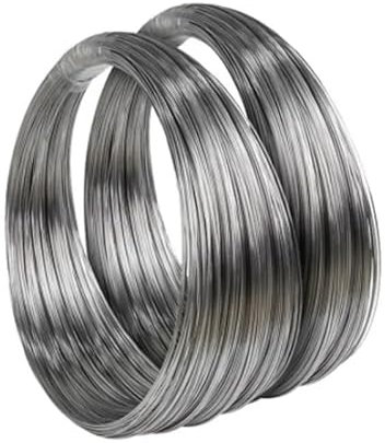 SkyjOy Stahlseil Federstahldraht, 304 Edelstahl, Federstahldraht, Einzelstrang, elastische Scheibe, Stahldraht, Zubehör, Durchmesser 0,4 mm – 2 mm Drahtseil(1.5mm,1 Meter)