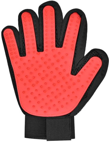 LICQIC Pet Dog Cat Grooming Glove, Pet Hair Remover Mitt, Pet Grooming Mitt for Dog, Cats, Rabbits, Hors with Long, Short Fur