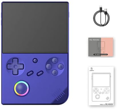 WANENGEDIY Anbernic RG40XXV Console de Jeu Portable Jeux, écran Vertical de 4 Pouces, Console de Jeu rétro, Prend en Charge Le processeur Linux Cortex-A53, Effets d'éclairage RVB -64 G