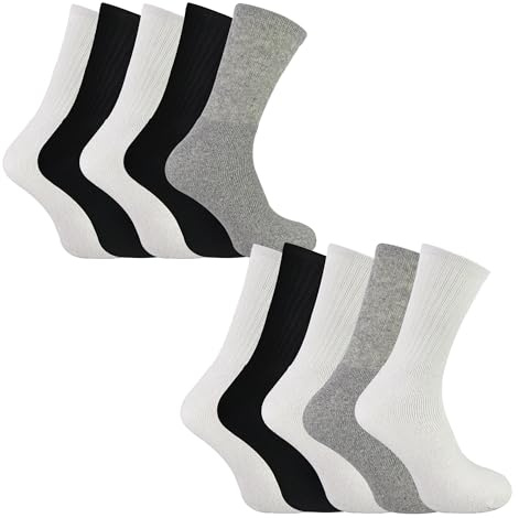Herr 10-pack multipack sportstrumpor | Strumpsnobb | andningsbara bomullsstrumpor, BLANDAT, 41-45 EU