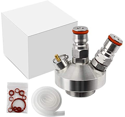JKELPV bierbrauset Mini-Fasszapfspender Bier Growler Spear mit Ball Lock Kits für Homebrew Bierzubehör Heimbrausystem(Mini keg Spear)