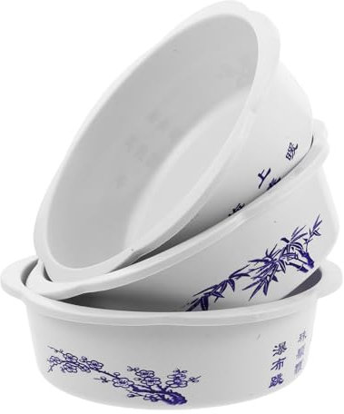 MAGICLULU 3pièces Pot Hydroponique Rond pour Plantes Lotus Et Fleur De Nénuphar Jardinage Intérieur Et Extérieur Pots Décoratifs Imprimés pour Bureau Et Maison