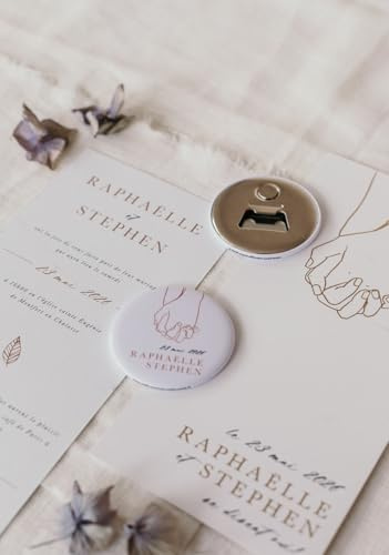 Décapsuleurs personnalisés - Cadeau pour Invité de Mariage/cadeau événement - 12 Designs Originaux au Choix (25)