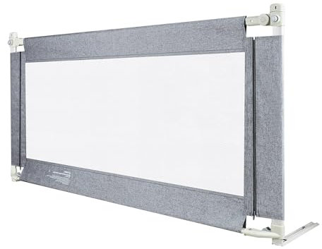 Suusolny 150cm Bettgitter Rausfallschutz Bettgitter Bettschutzgitter Kinderbettgitter Sicherheitsschutz für Kleinkinder, Babys und Kinder