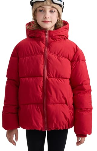 NEAWEALY Doudoune pour enfants - Manteau d'hiver rembourré thermique - Doudoune à capuche
