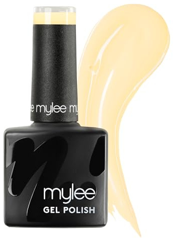 Mylee Gel Nail Polish 8ml [Custard] - UV/LED Soak-Off Nail Art Manicure Pedicure for Professional, Salon & Home Use [Yellow/Orange Range] - Long Lasting & Easy to Apply | Pedicure for Professional, Salon & Home Use [Yellow/Orange Range] - Long Lasting & Easy to Apply
