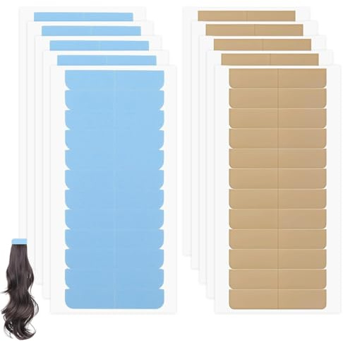 DOVBAN 120 Piezas Extensiones Adhesivas,Pegatinas Extensiones Adhesivas,Cinta Adhesiva Doble Cara Profesional Para Extensione De Cabello Natural,Fácil De Usar y Segur