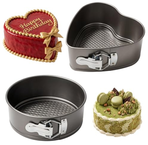 8 tums fjäderform, 2 stycken fjäderform rund liten kakform non-stick