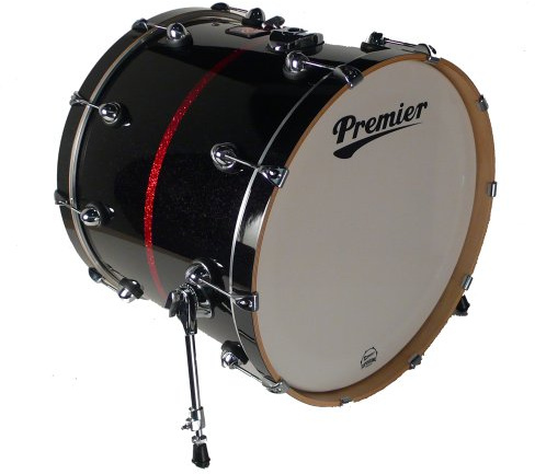 Premier Drums Genista Series 43284BRXD 1-Piece Birch 24x18 Inches Bass Drum, Drum Set (Blaze Sparkle Lacquer)