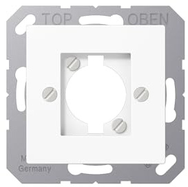 Abdeckung f. XLR-Steckdose alpinweiß A 568-1 BF WW 4011377105034 Jung