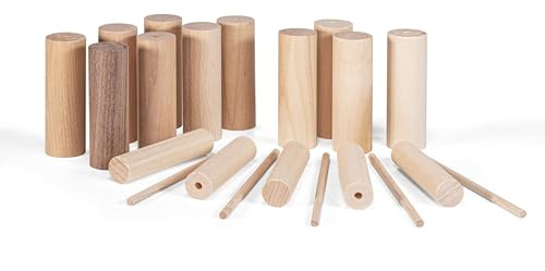 The cool tool - Holzset gemischt - Drechselholz aus Österreich - Ideal geeignet für UNIMAT 1 Basic - Unbehandeltes Naturholz