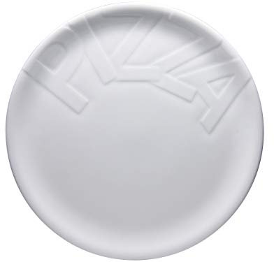 Creatable, 16581, Serie GOURMET, 4-teiliges Geschirrset für 4 Personen, Pizzateller aus Porzellan, spülmaschinen- und mikrowellengeeignet, Made in Europe