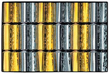 Horror-Shop Natale Cracker Oro / Argento 12 St.