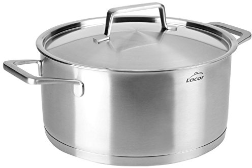 LACOR 45026 Foodie Faitout avec Couvercle Acier Inoxydable INOX 26 cm