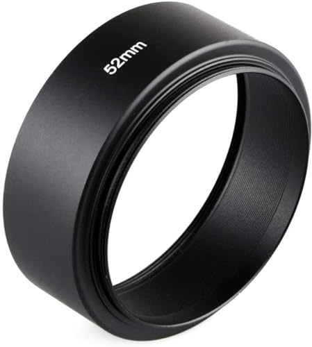 ayex Aluminium Gegenlichtblende-Sonnenblende flach 52mm Lens Hood